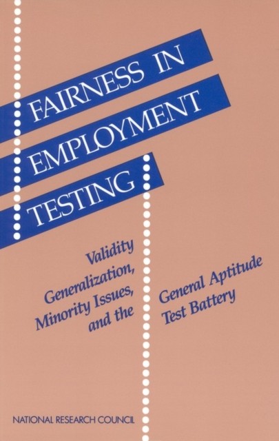 FAIRNESS IN EMPLOYMENT TESTING by AUTHOR STATED, NO Paperback Self Help Business