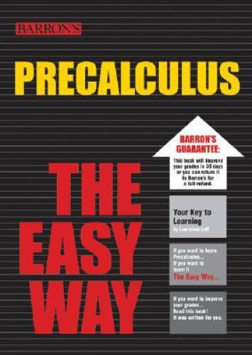 PreCalculus the Easy Way (Barrons E-Z) – Paperback By Leff, Lawrence – GOOD