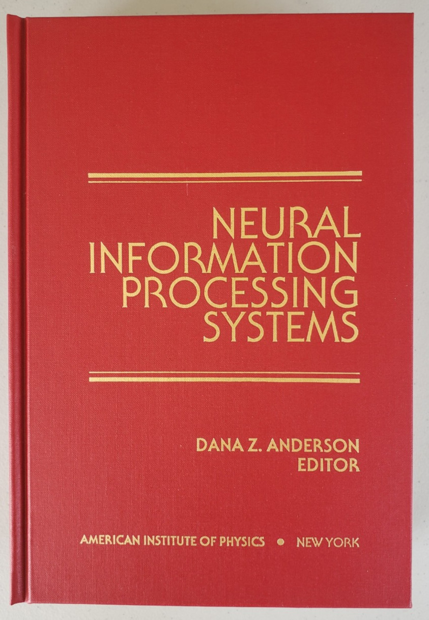 Neural Information Processing Systems Anderson AIP 1988 NIPS 1987 NEW Hardcover