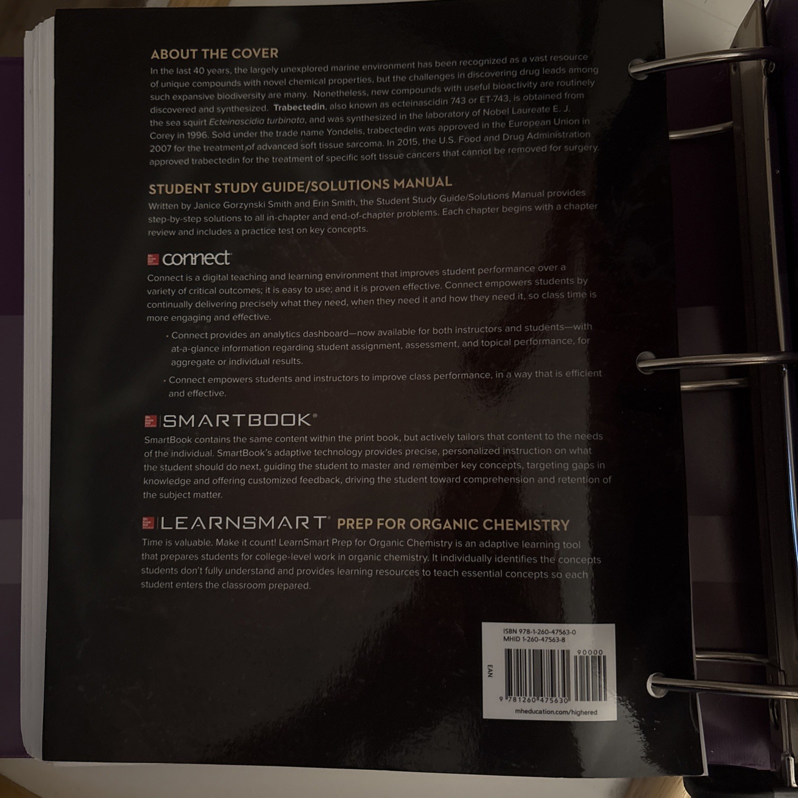 Loose Leaf for Organic Chemistry by Janice Gorzynski Smith (2019, Ringbound)