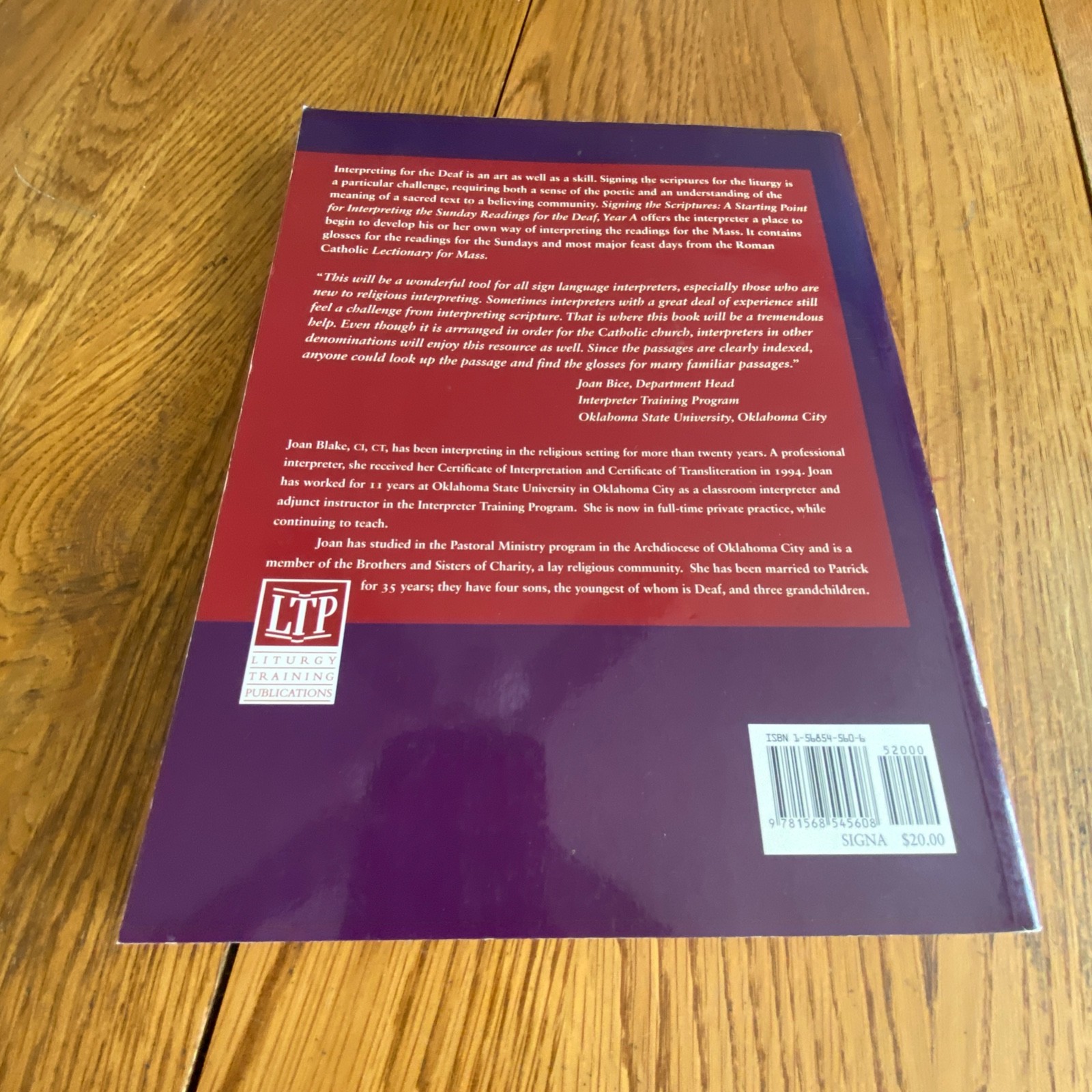 Signing the Scriptures: A Starting Point by Joan Blake Paperback