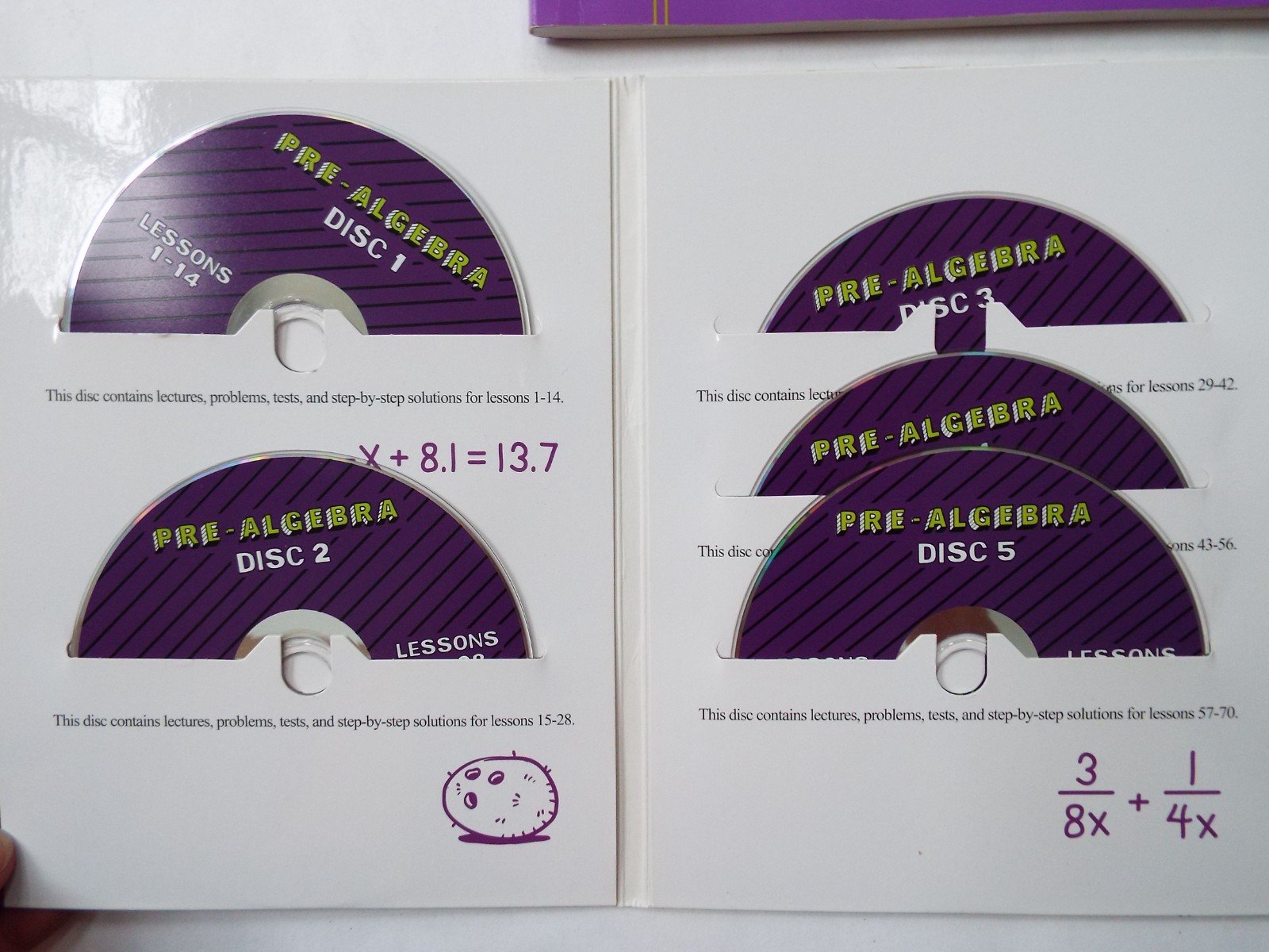 Lot Teaching Textbooks PRE ALGEBRA 2.0 Textbook CD ROMs Answers Tests Automated
