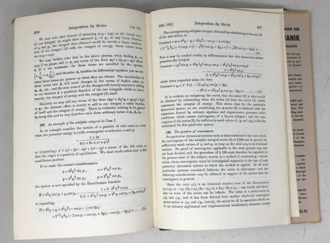 Analytical Dynamics Particles Rigid Bodies by E. T. Whittaker 1937 E-42