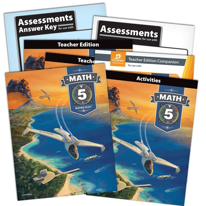 BJU Math 5 subject kit complete box set 4th edition 5th grade homeschool NEW