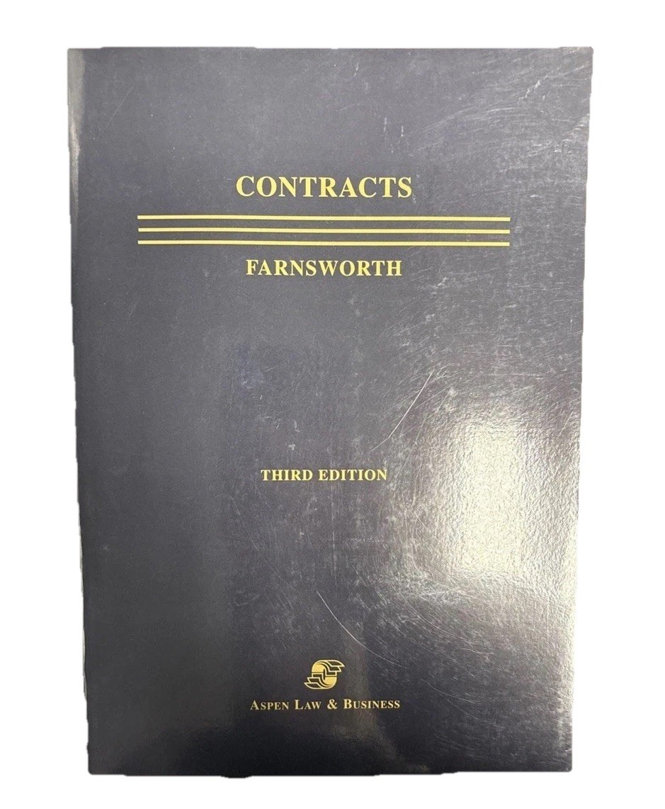 Contracts by E. Allan Farnsworth, 3rd Edition Aspen Softcover Student Treatise
