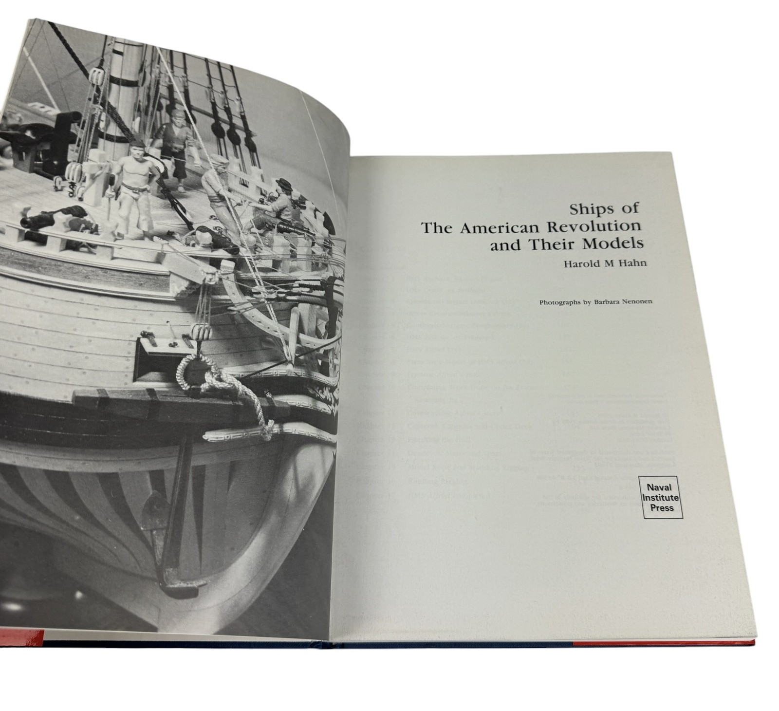 Ships of American Revolution & Their Models Harold M Hahn Naval Institute Press