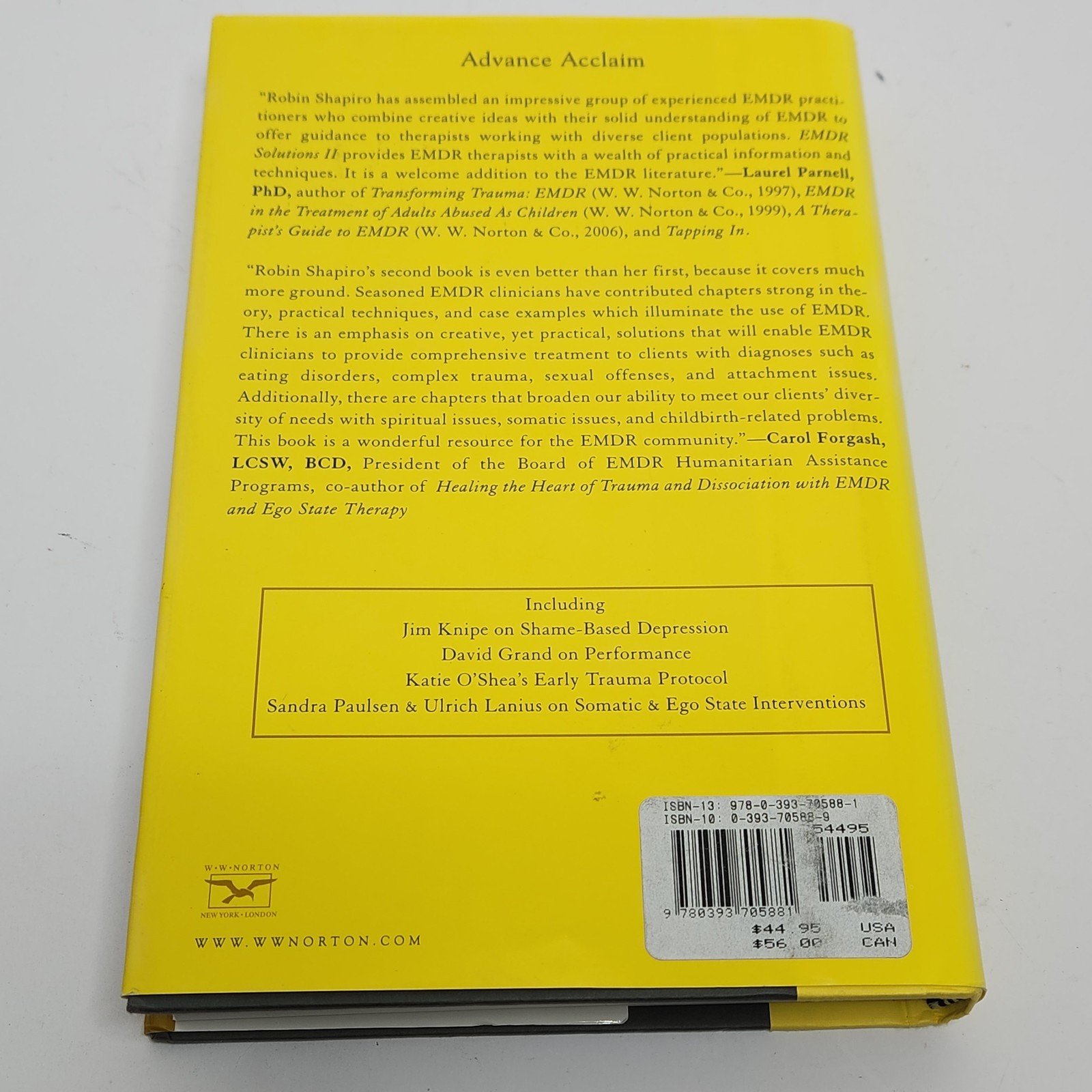 EMDR Solutions II For Depression Eating Disorders Performance Robin Shapiro HC