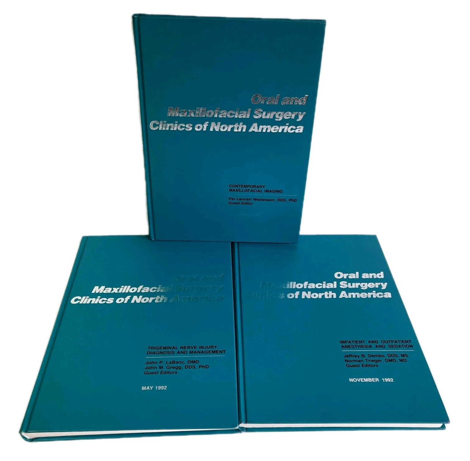 Oral Maxillofacial Surgery Clinics of North America 1992 Set of 3 Hardcover