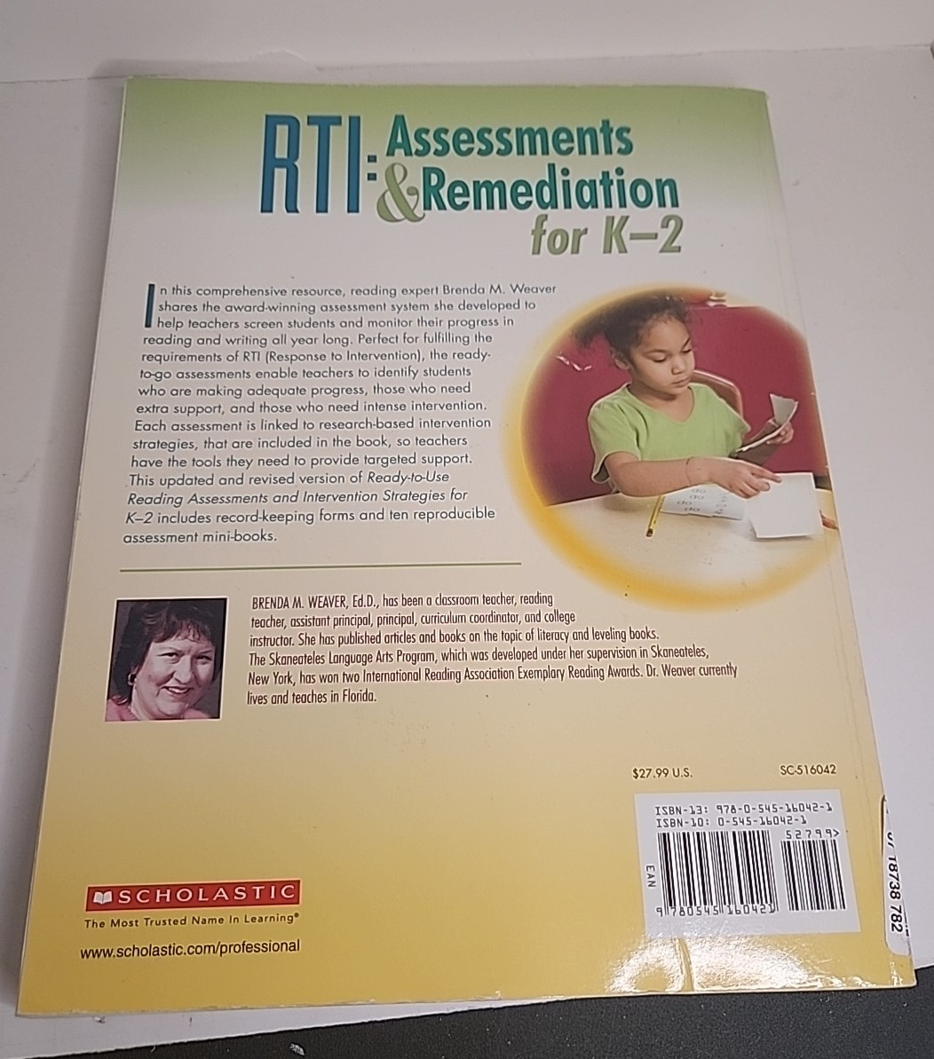 Scholastic RTI Assessments & Remediation for K-2 Brenda Weaver 256 Pages Teacher