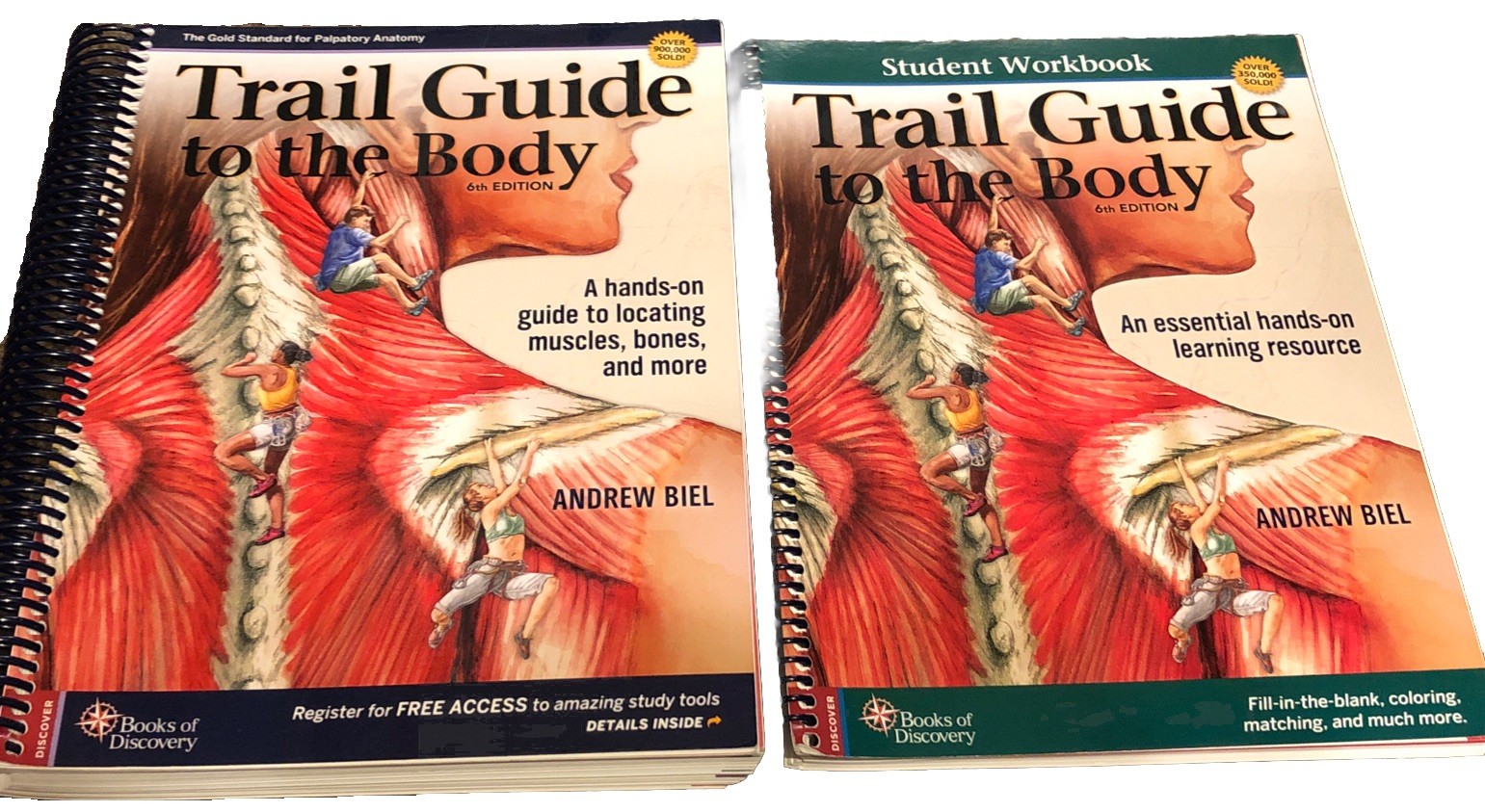 Trail Guide to The Body – Spiral-bound, by Biel Andrew & student workbook