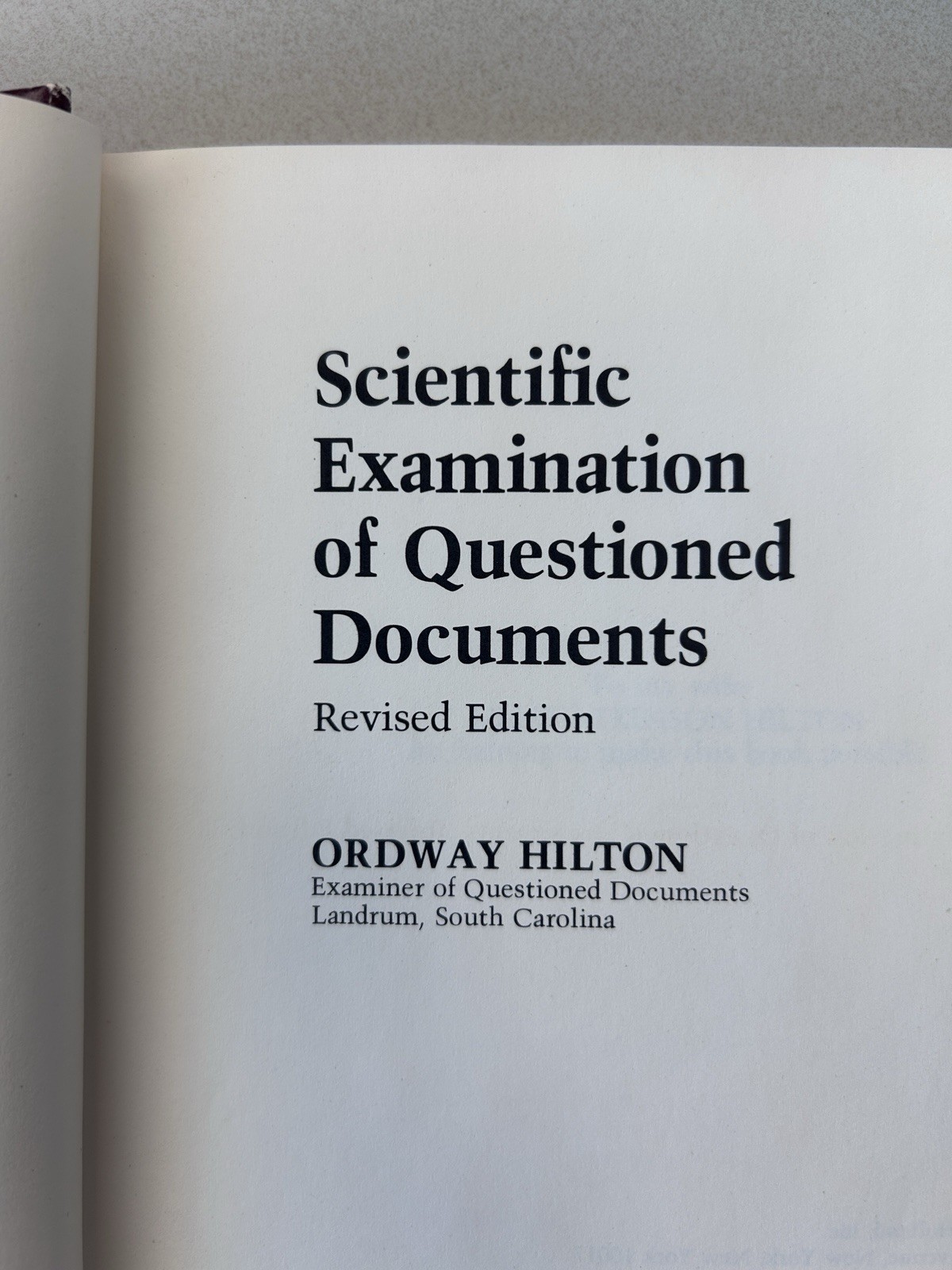 SIGNED BY AUTHOR-Scientific Examination of Questioned Documents-Revised