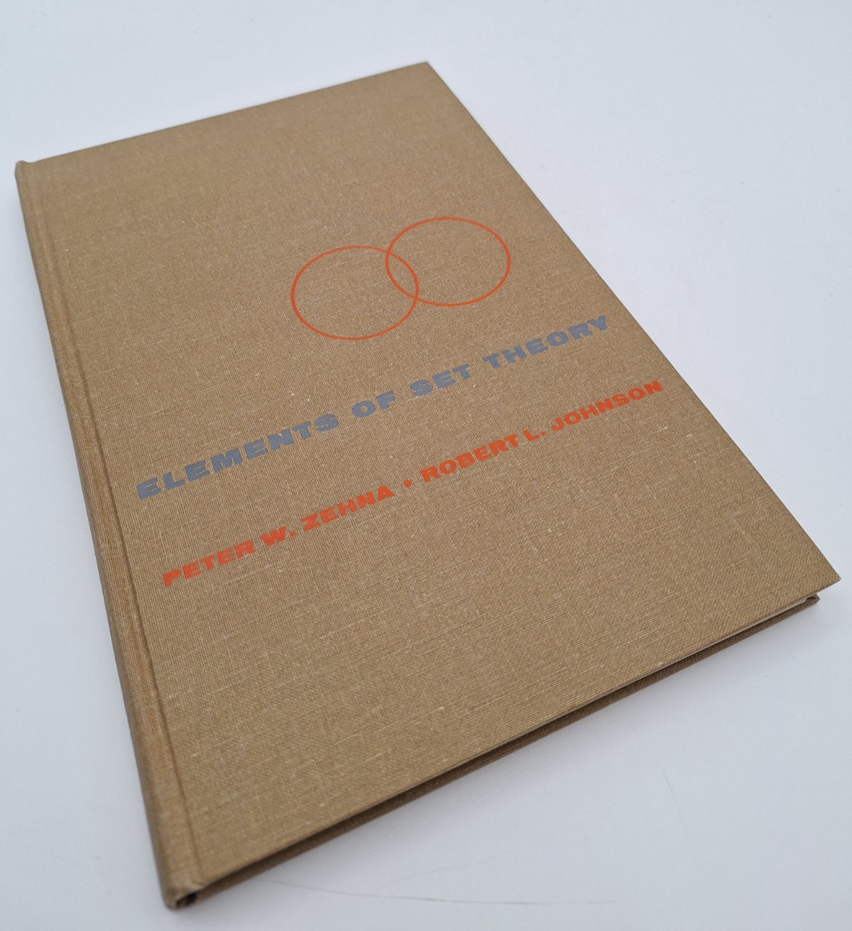 Elements of Set Theory ~ Zehna/Johnson ~ 1968 HC