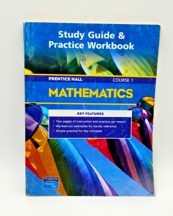 Prentice Hall Mathematics Study Guide Practice Workbook Course 1 Pearson