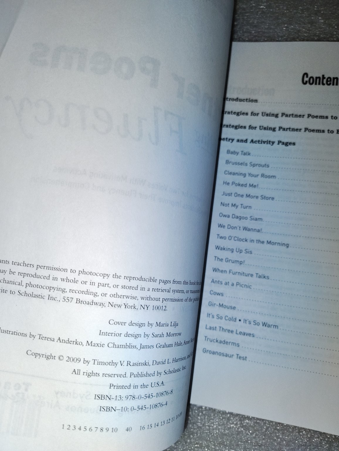Partner Poems for Building Fluency Rasinski Fawcett Textbook Grades 4-6