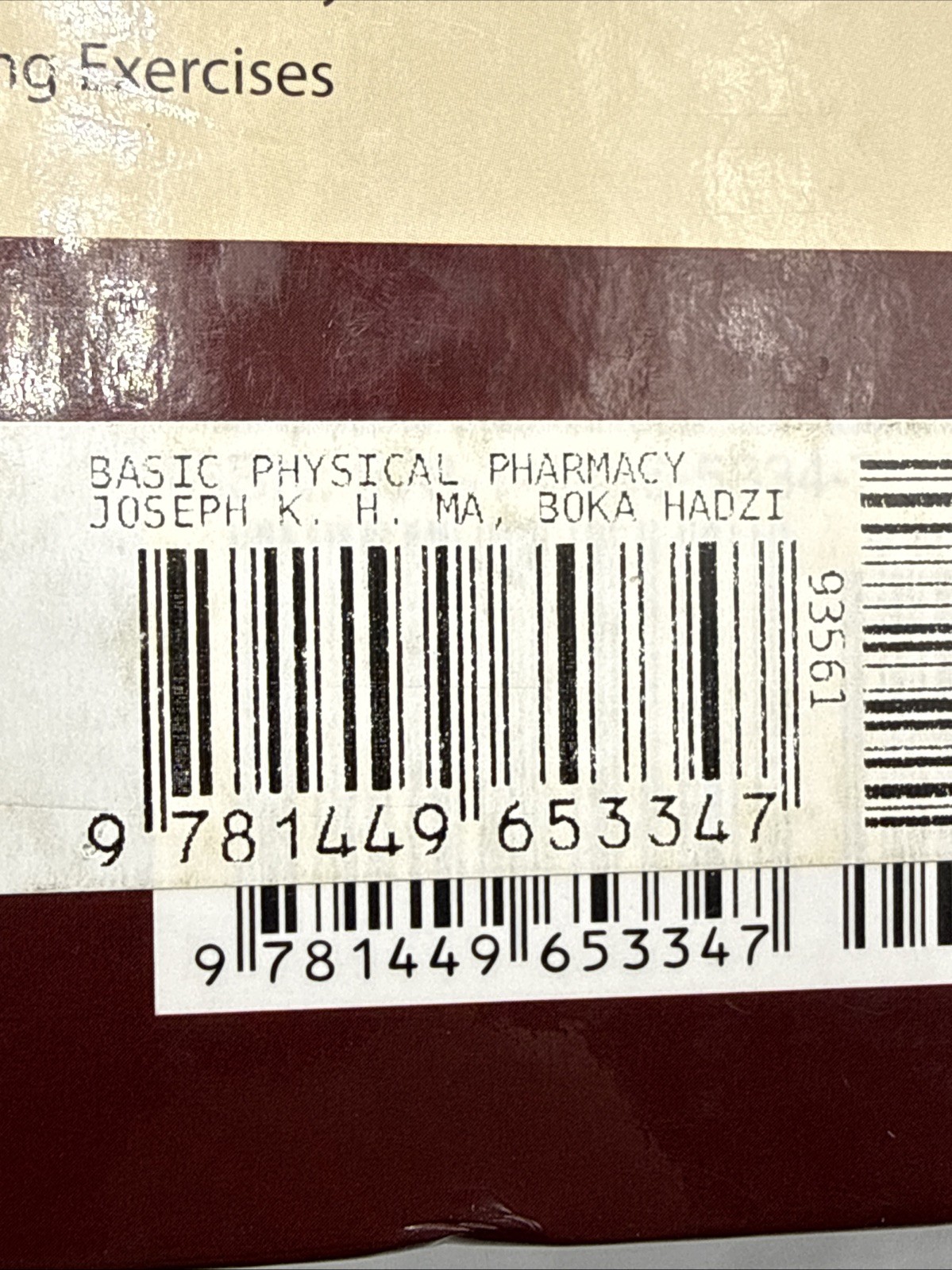 Basic Physical Pharmacy: . – Paperback, by Ma Joseph K. H.; Hadzija – Good c