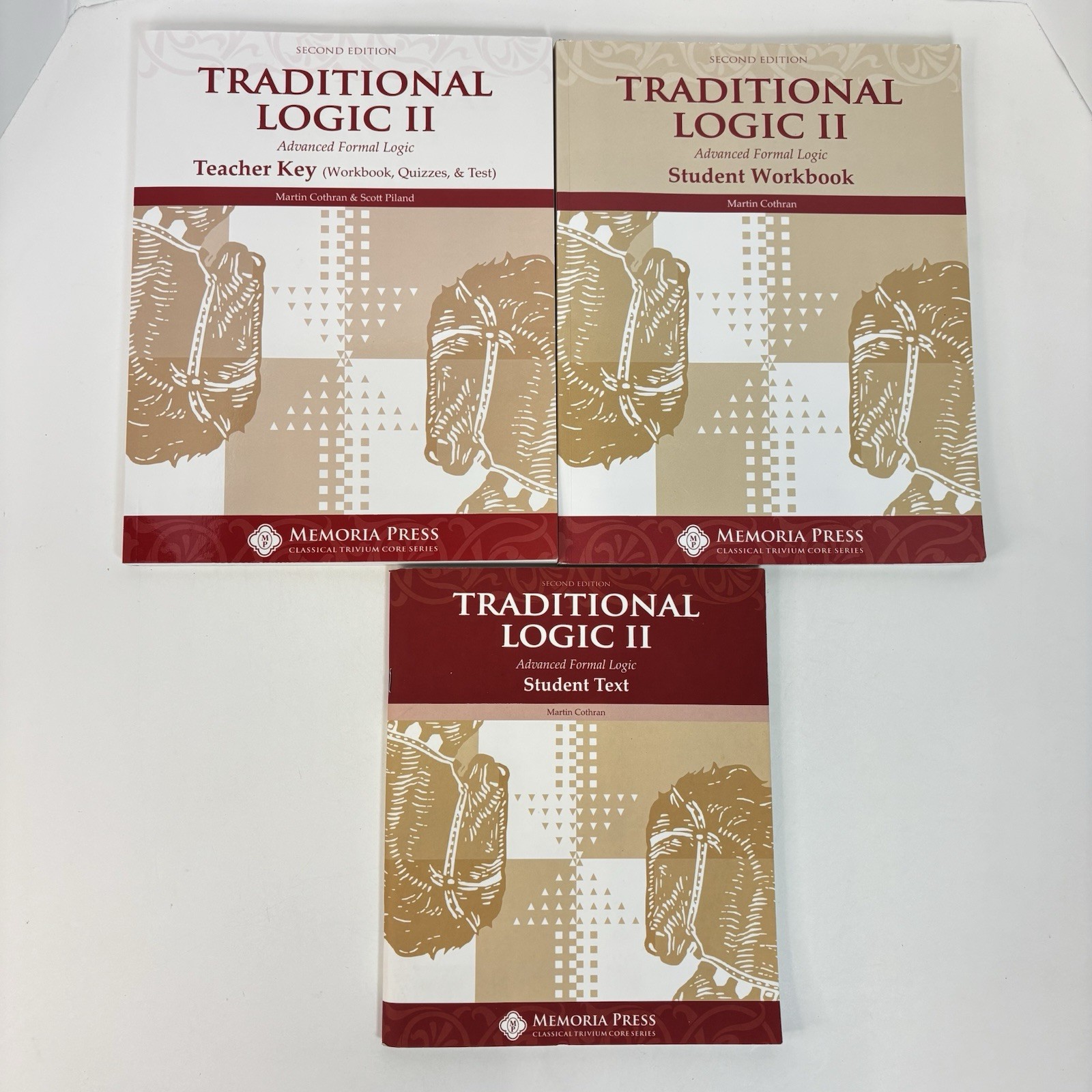 Traditional Logic II Set Memoria Press Teacher Key Workbook Text Homeschool 1K