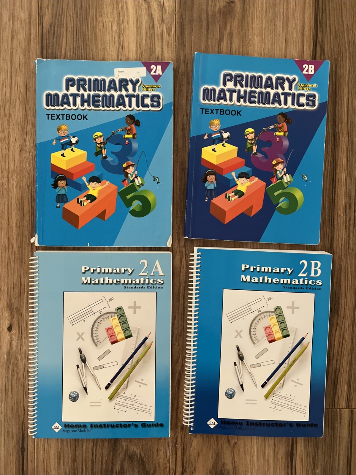 Singapore Math Primary Mathematics Standards Edition 2A 2B Textbooks & Guides