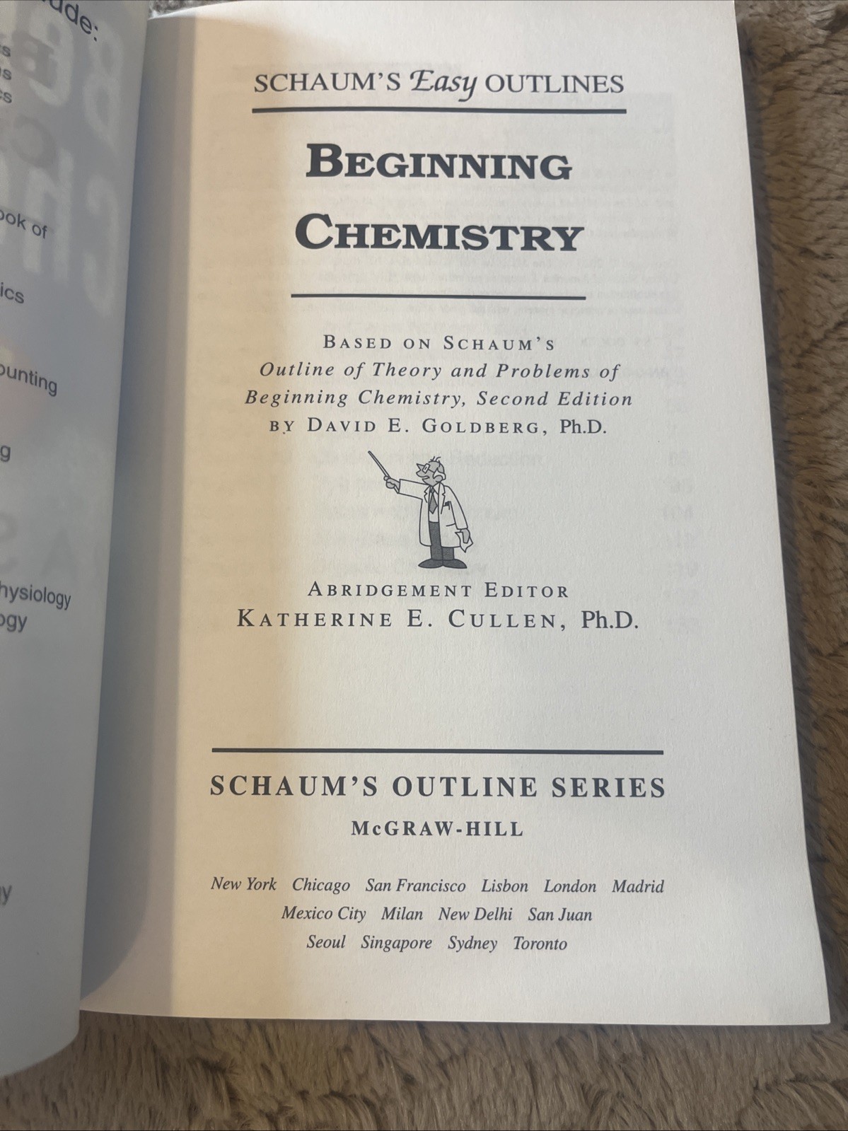 Schaum’s Easy Outlines Ser.: Schaum’s Easy Outline of Beginning Chemistry #052