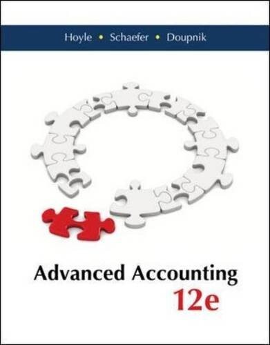 Advanced Accounting by Hoyle, Joe Ben; Doupnik, Timothy; Schaefer, Thomas