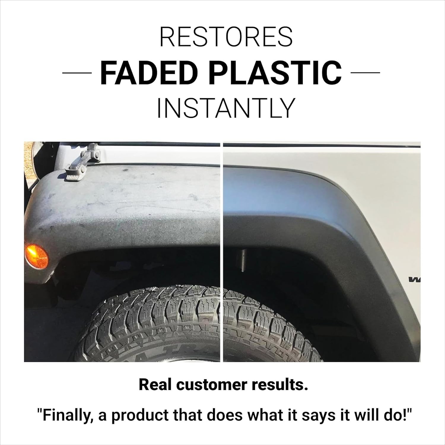 8 Oz Non-Oily Plastic and Vinyl Restorer — Durable Shine with Foam Applicator