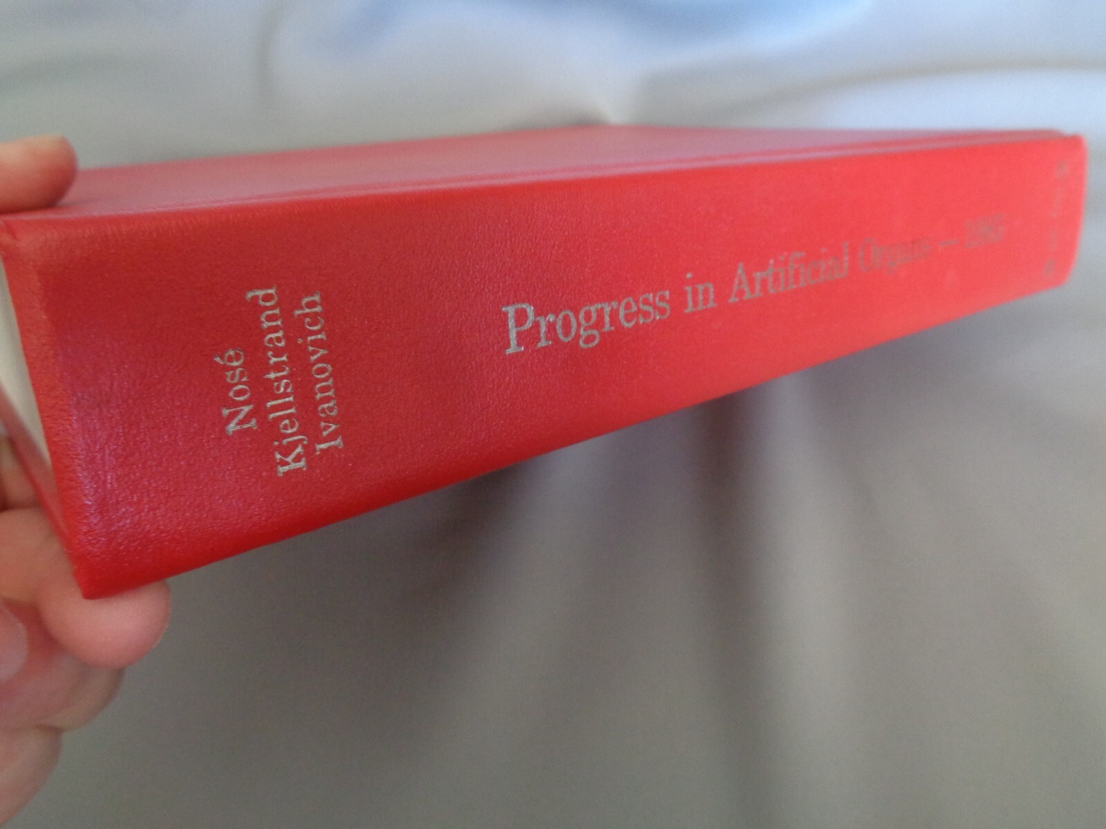 Progress in Artificial Organs 1985 Medical Transplant Surgery ISAO Biotech Nose