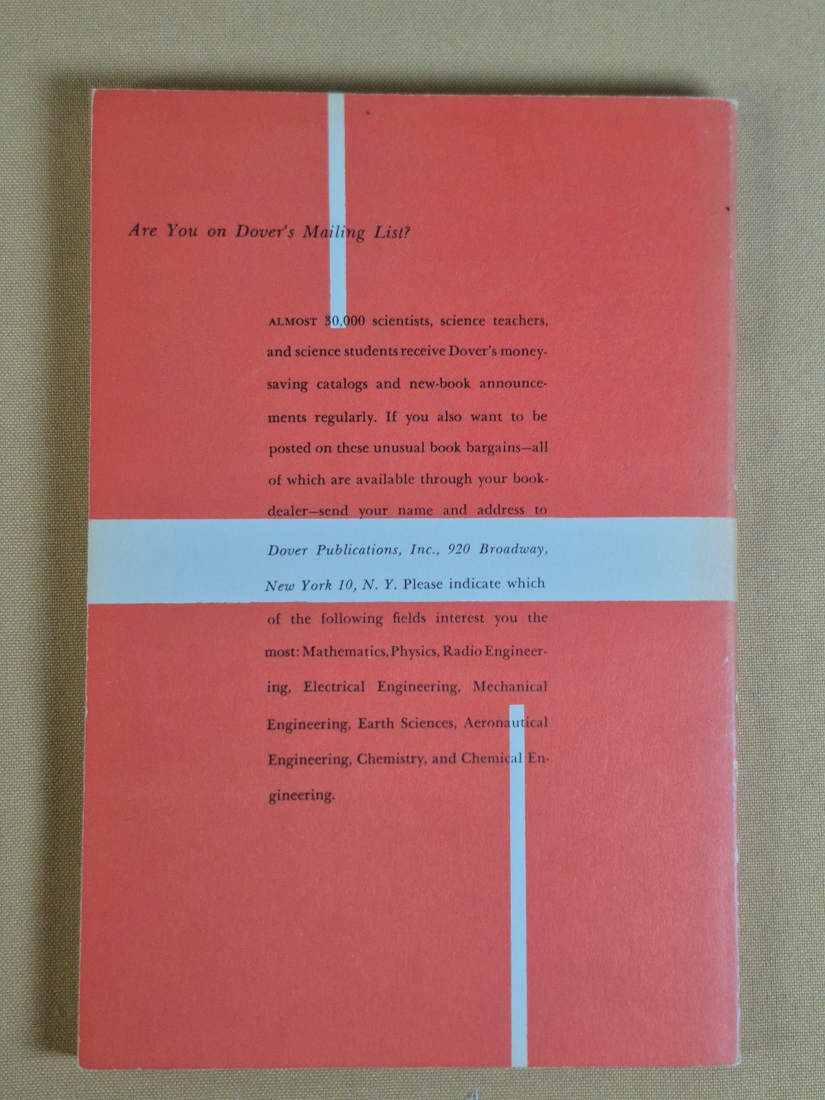 Theory of Sets by E. Kamke – Dover Publishing – Trade Paperback, no creases
